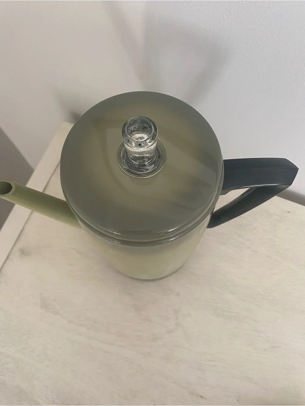 Avocado Green Mirro--Matic Coffee Percolator. New in original box.